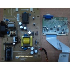 E59670, 55.7C9A3. M02G, PTB-2103, 55.7B701. M10G, ACER G205HV MONİTÖR POWER BOARD VE MAİN ( VGA) BOARD